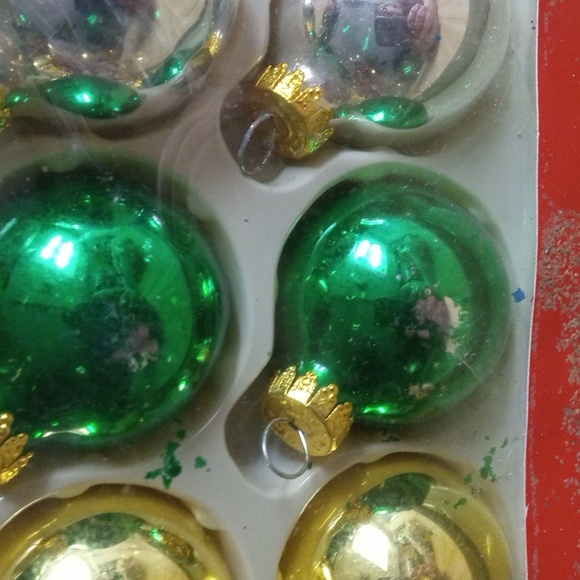 Bin001 18 Vintage Mercury Glass Ornaments - Picture 2 of 8